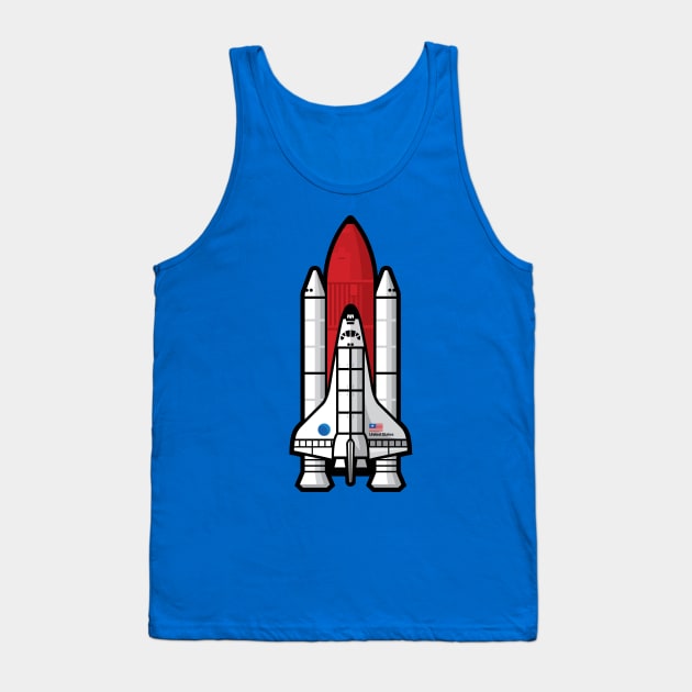 Space Shuttle Launch T-Shirt / Sticker Tank Top by Jamieferrato19